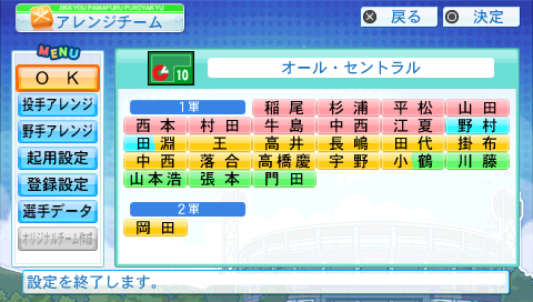 アレンジ サクセスチーム 実況パワフルプロ野球11 決定版 攻略wiki